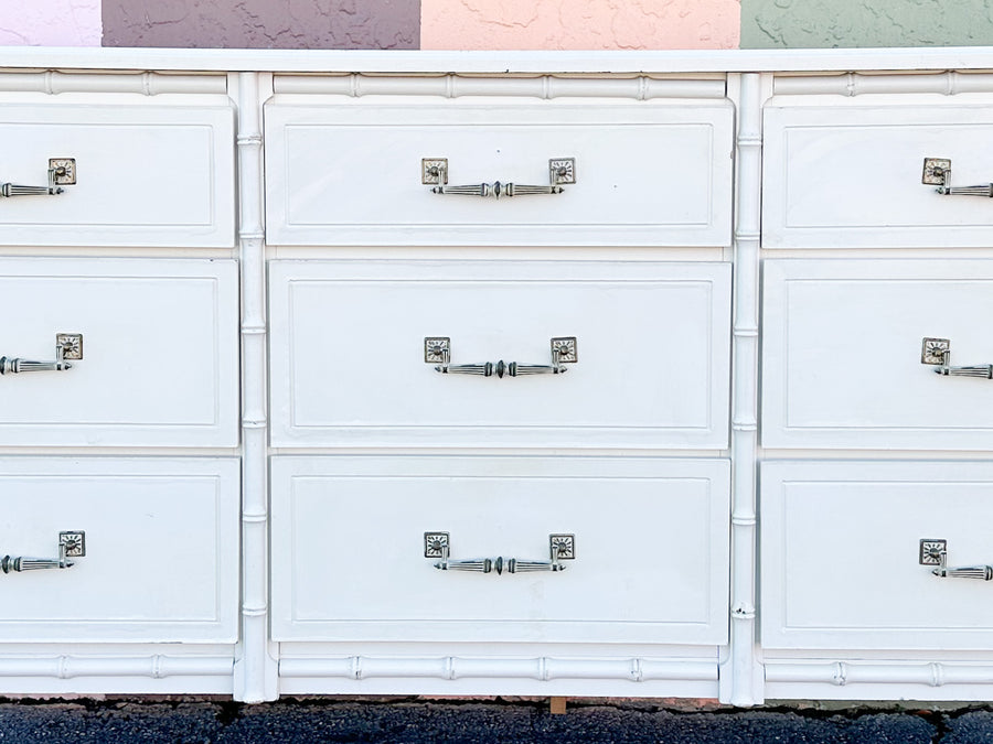 Palm Beach Style Faux Bamboo Dresser