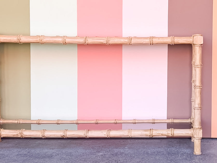 Faux Bamboo Console
