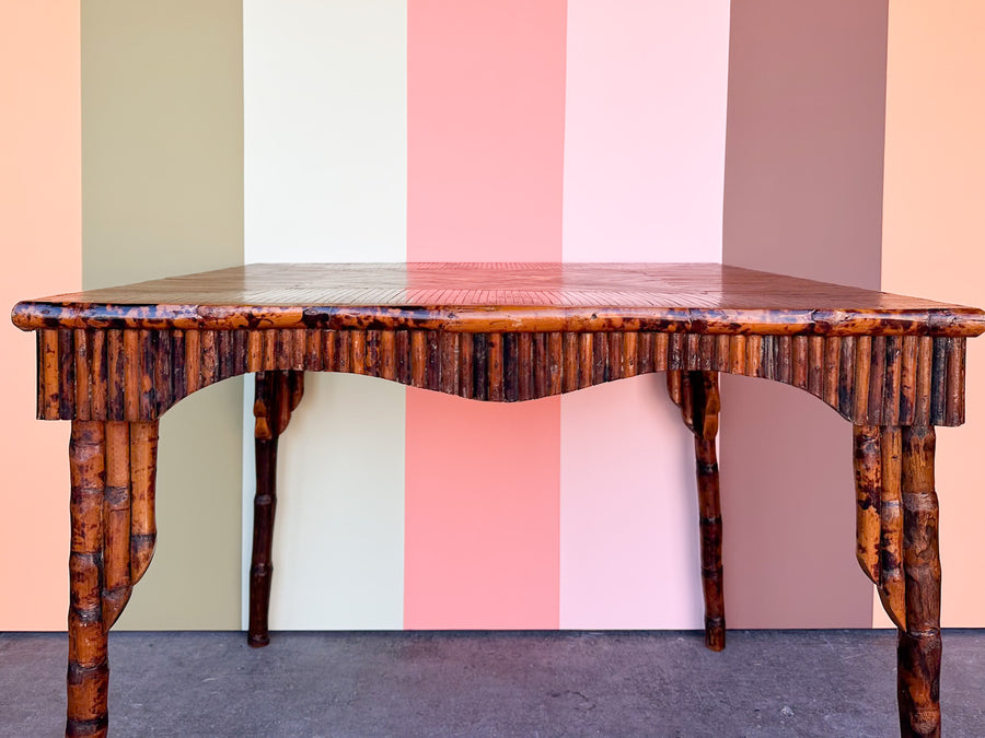 Hand Painted Bamboo Game Table