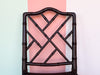 Chippendale Faux Bamboo and Cane Side Chair