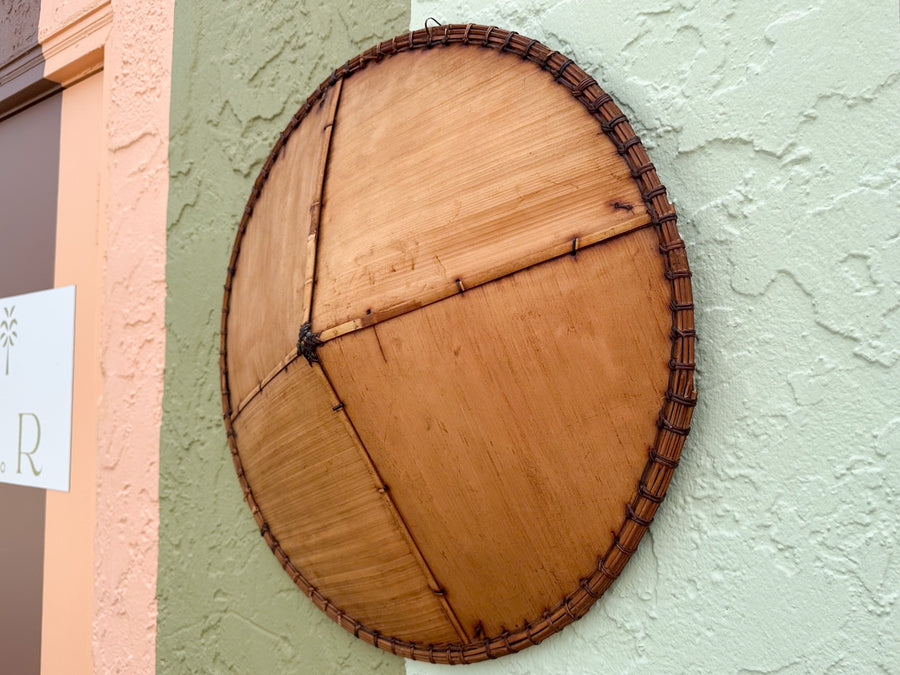 Pair of Cane and Rattan Hats