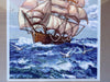 Ship Needlepoint Framed Art
