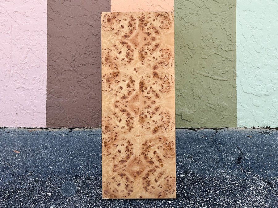 Modern Burl Wood Console Table