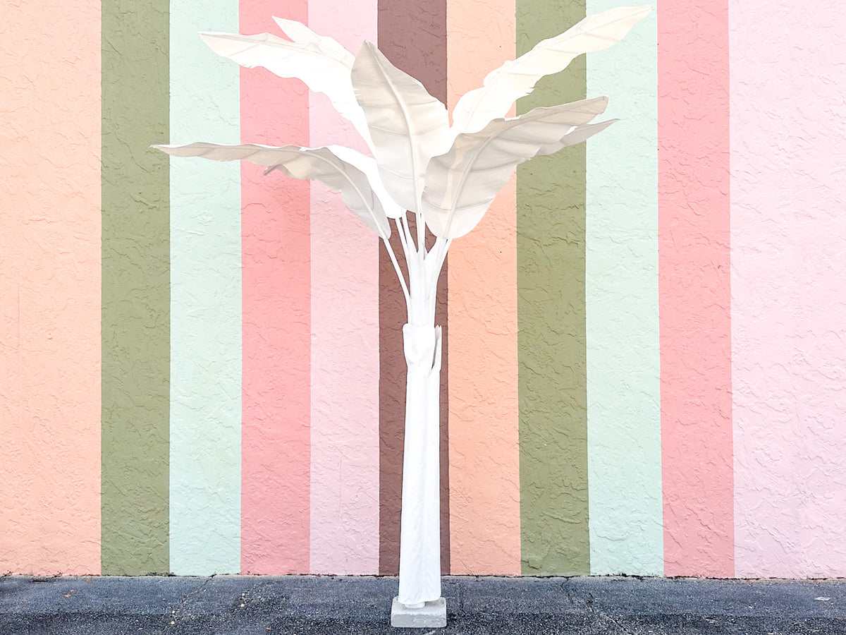 Eight Foot Canvas Palm Tree