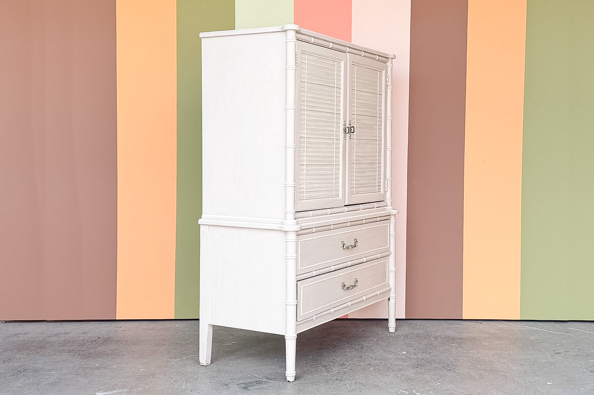 Henry Link Faux Bamboo Armoire