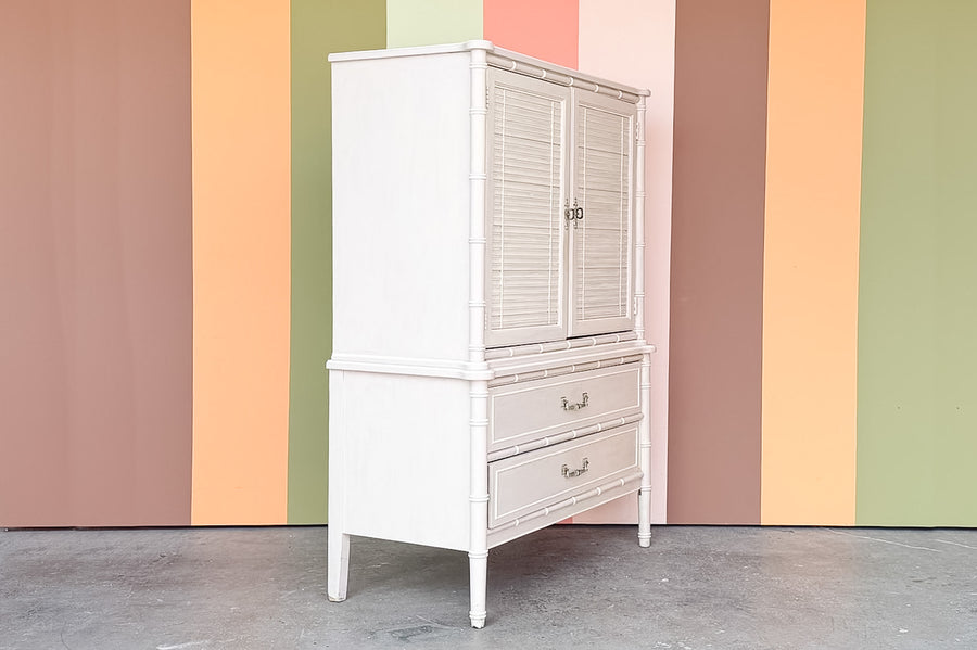 Henry Link Faux Bamboo Armoire