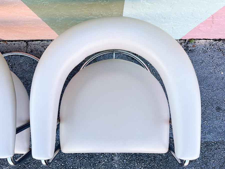Set of Four MCM Cantilever Chairs
