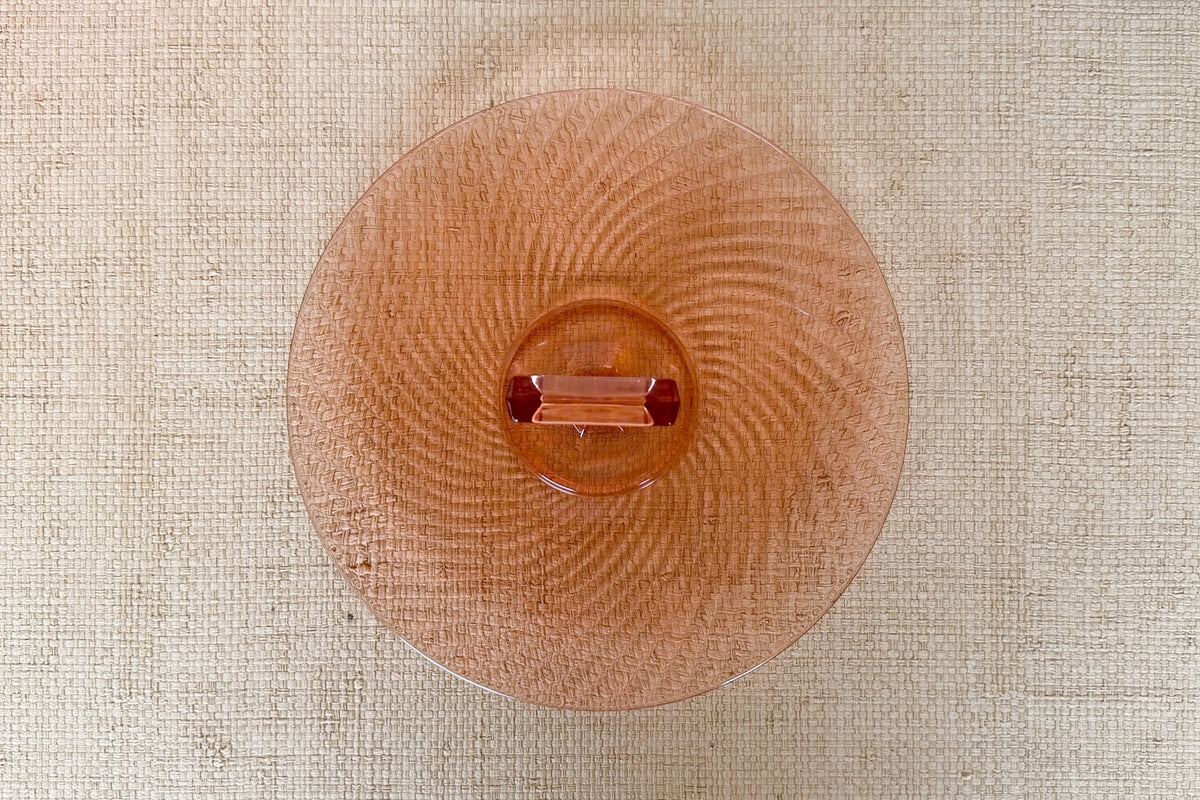 Pink Depression Glass Appetizer Dish