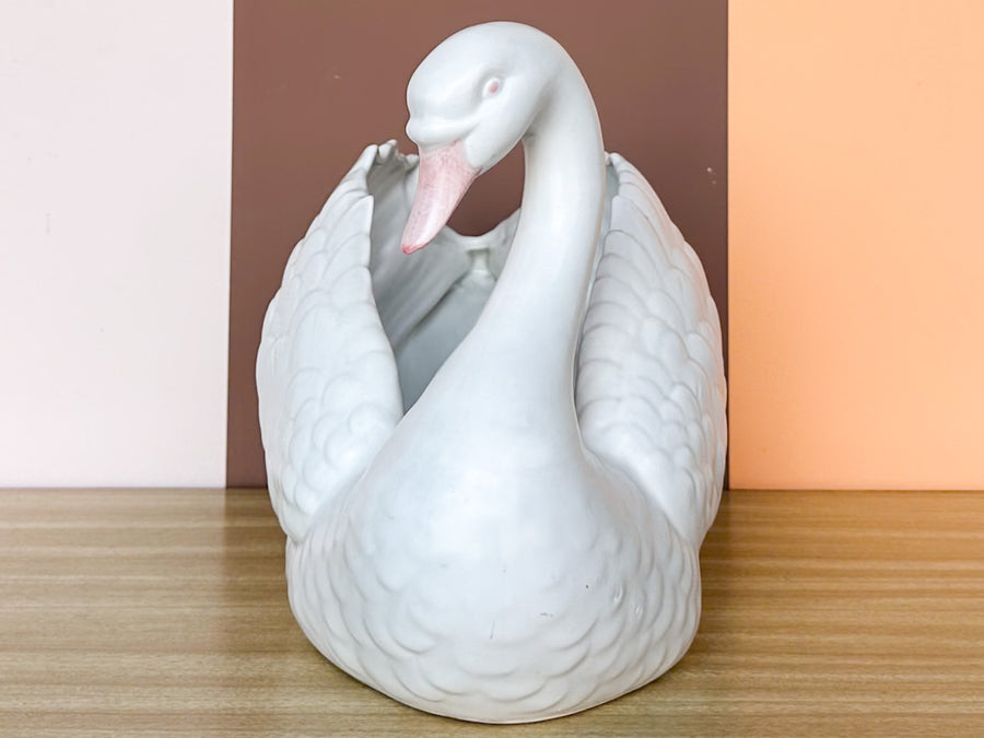 Fitz and Floyd Swan Cachepot