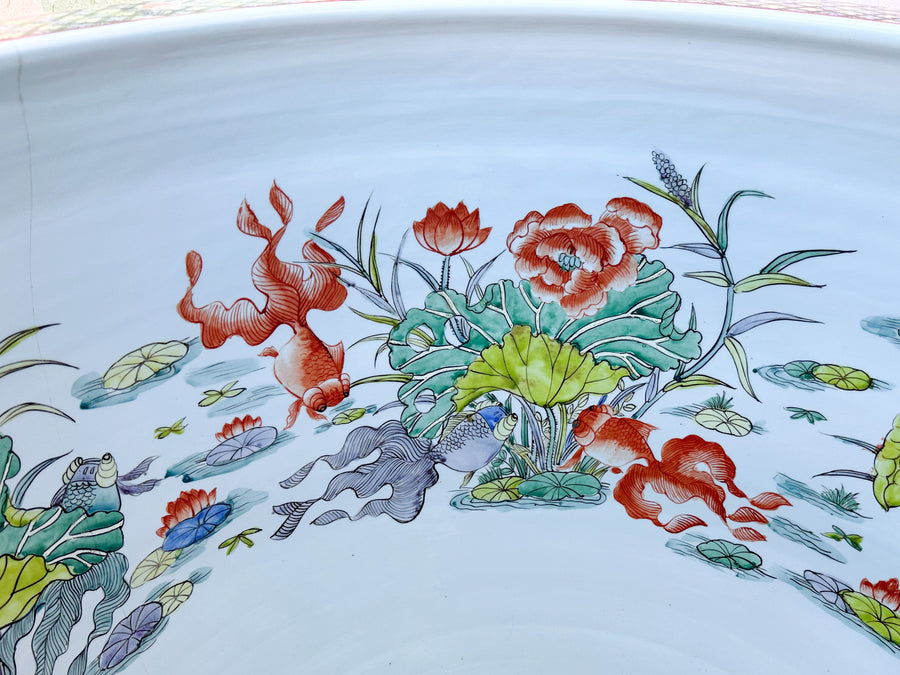 Huge Palm Beach Chic Cachepot