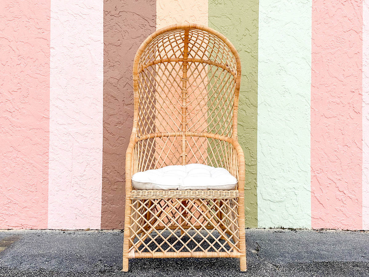 Island Style Hooded Rattan Chair