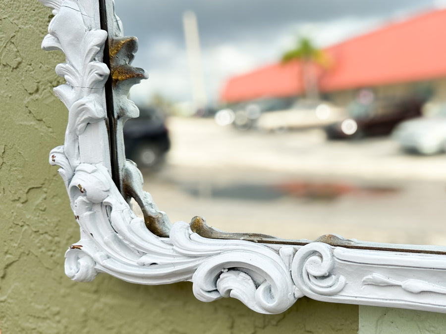 Pretty Painted Pagoda Mirror