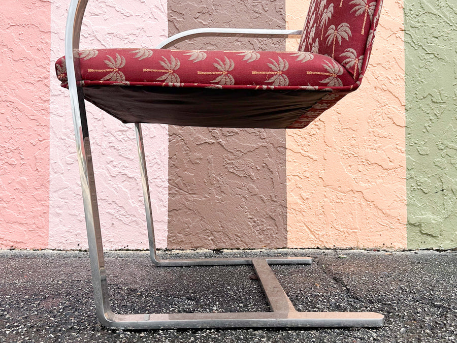 Set of Four Chic Chrome Dining Chairs