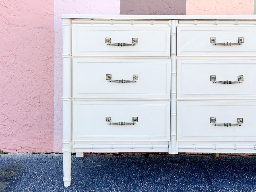 Palm Beach Style Faux Bamboo Dresser