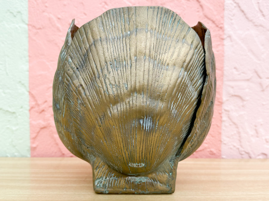 Kips Bay Brass Clam Shell Cachepot