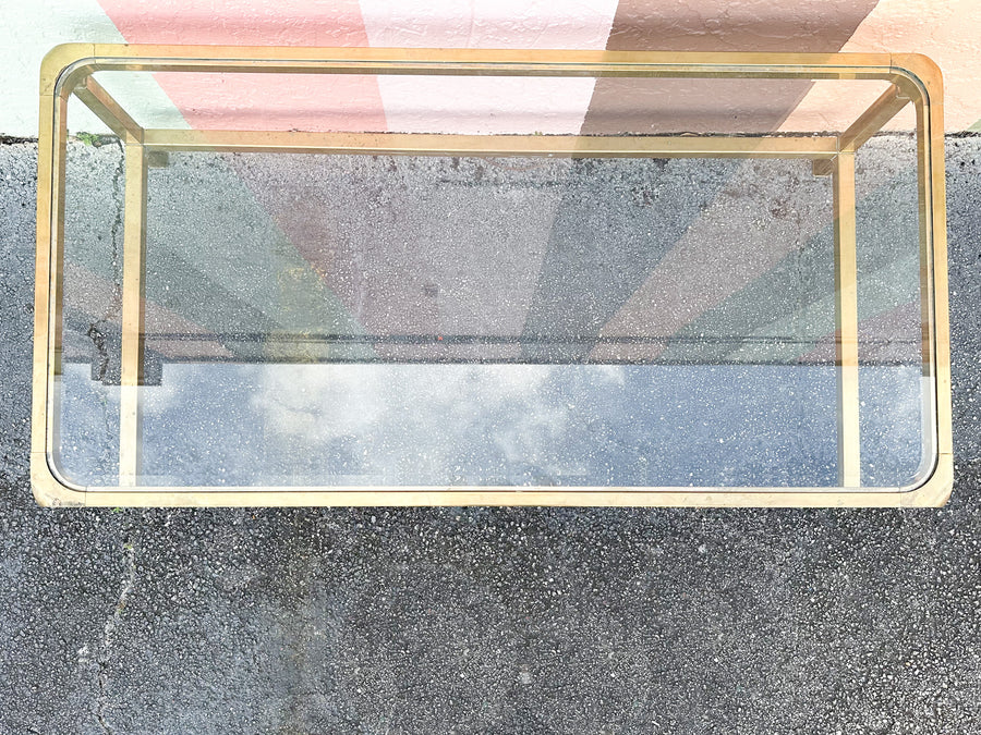 MCM Brass Mastercraft Coffee Table