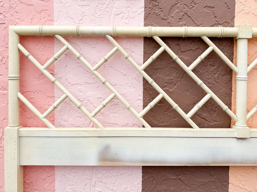 Chippendale Faux Bamboo King Headboard