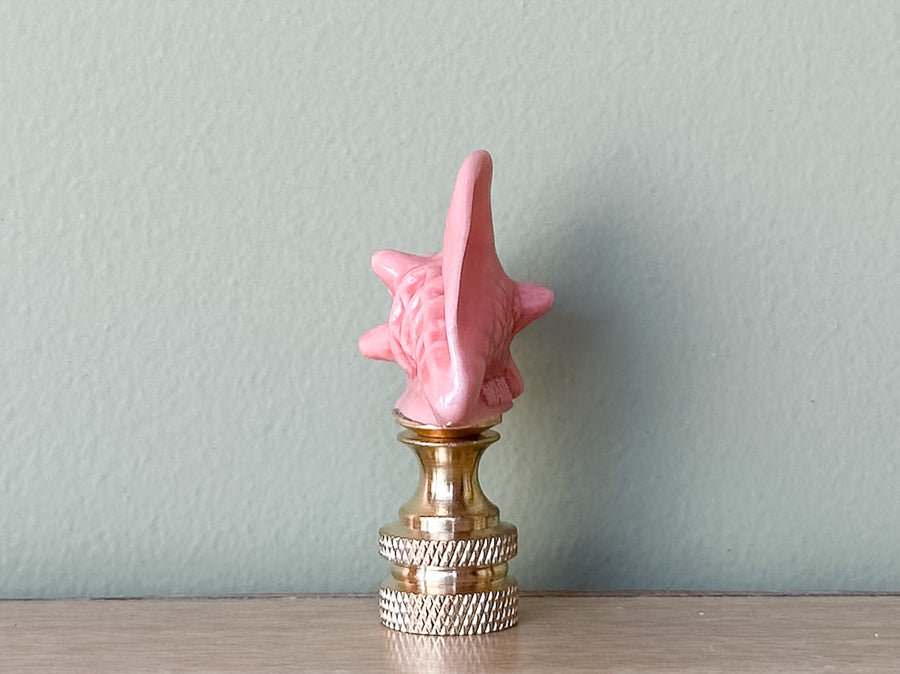 Wade Whimsies Oceana Finial — Pink Conch Shell