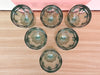 Set of Six Seafoam Goblets