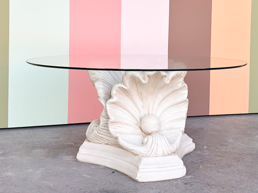 Shell Chic Plaster Coffee Table