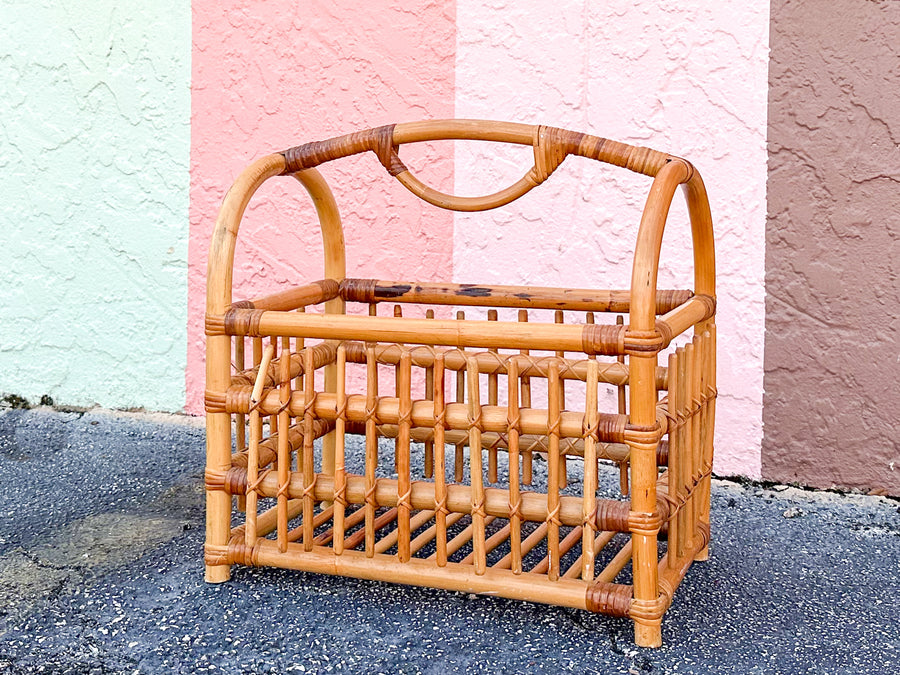 Rattan Magazine Rack