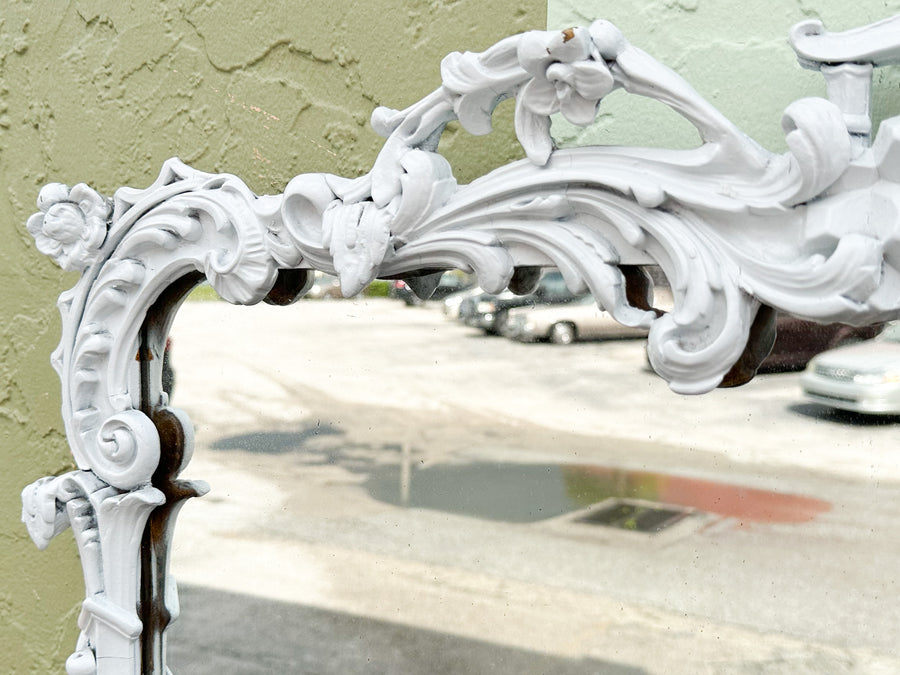 Pretty Painted Pagoda Mirror