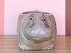 Adorable Ceramic Hippo Cachepot