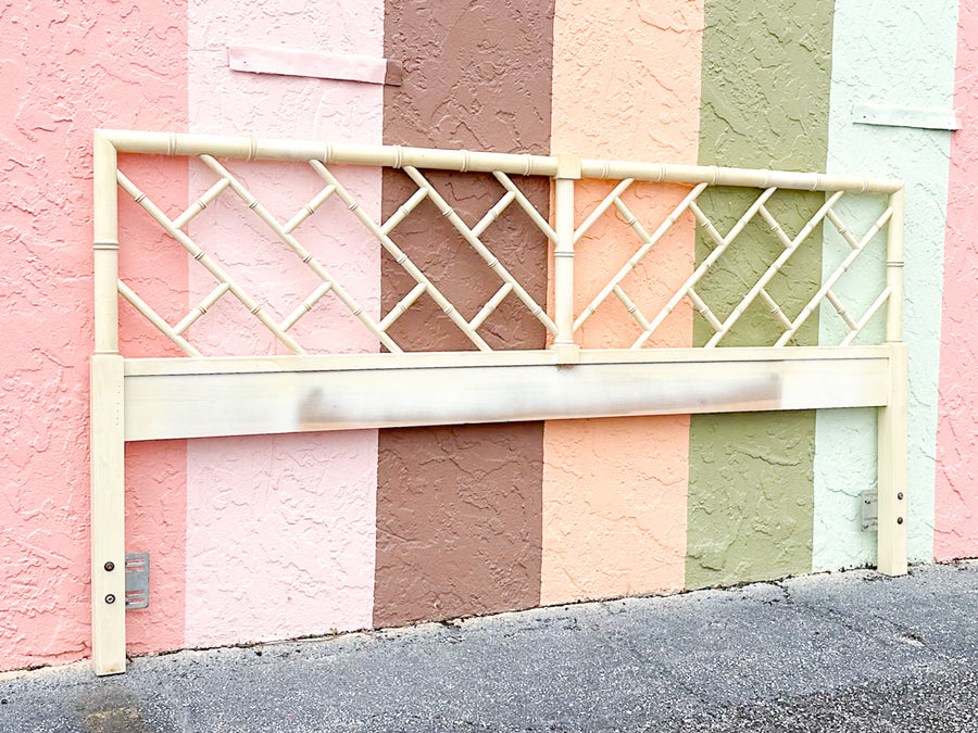 Chippendale Faux Bamboo King Headboard