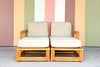 Ficks Reed Two Part Rattan Chaise