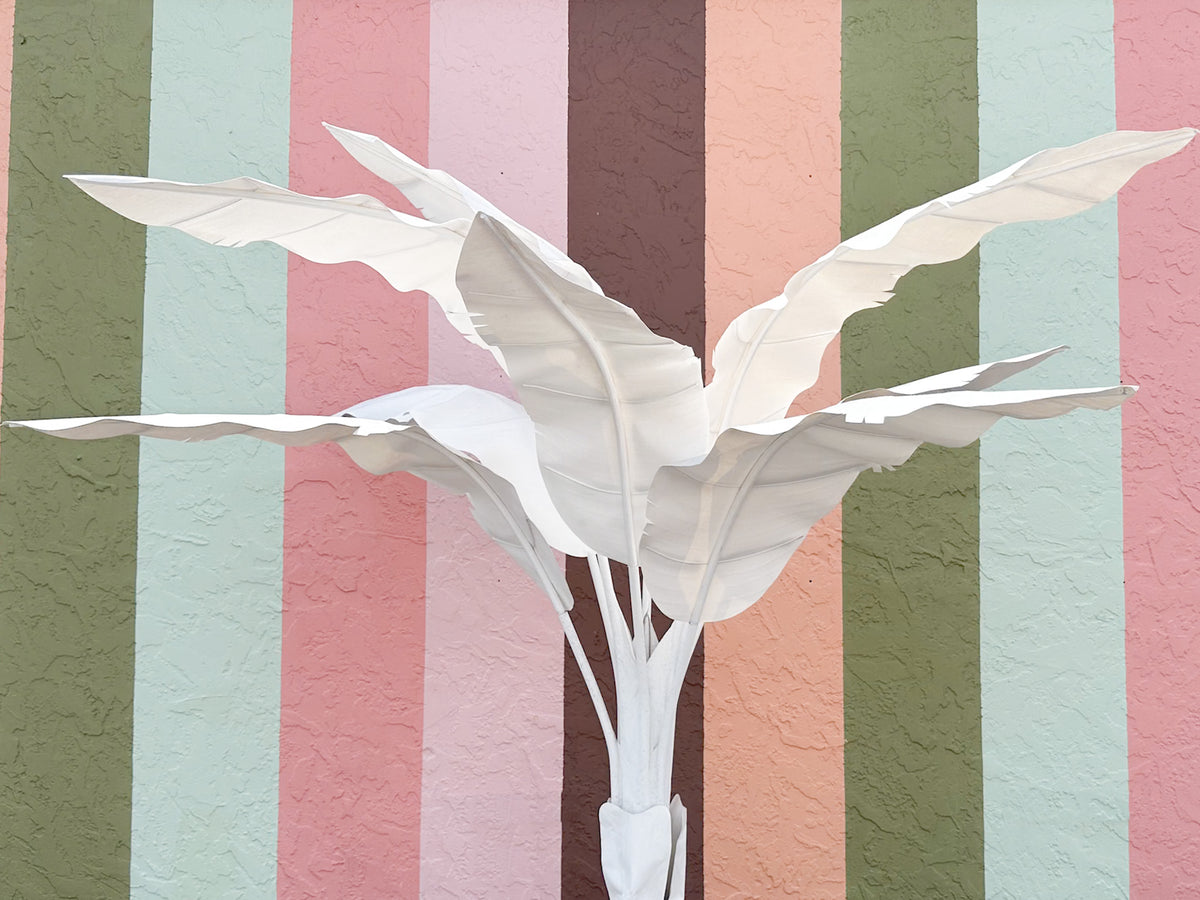 Eight Foot Canvas Palm Tree