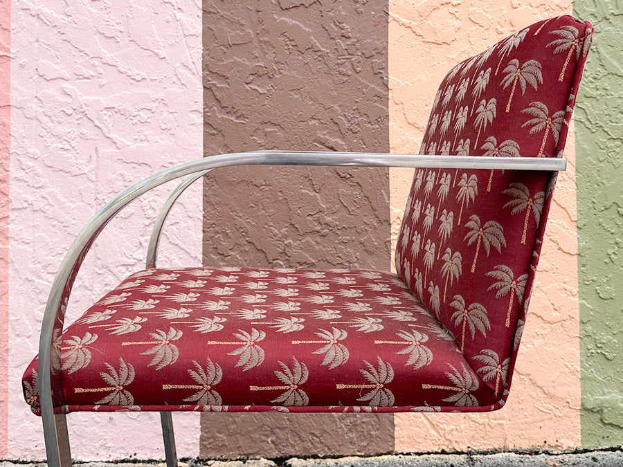 Set of Four Chic Chrome Dining Chairs
