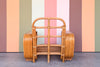 Frankl Style Six Band Rattan Lounge Chair