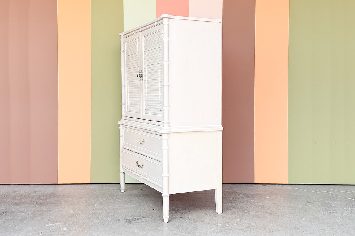 Henry Link Faux Bamboo Armoire