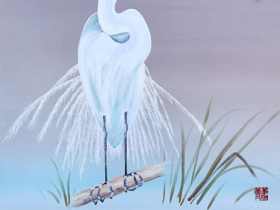 Old Florida Heron Original Art