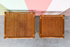 Pair of Rattan Nesting Tables