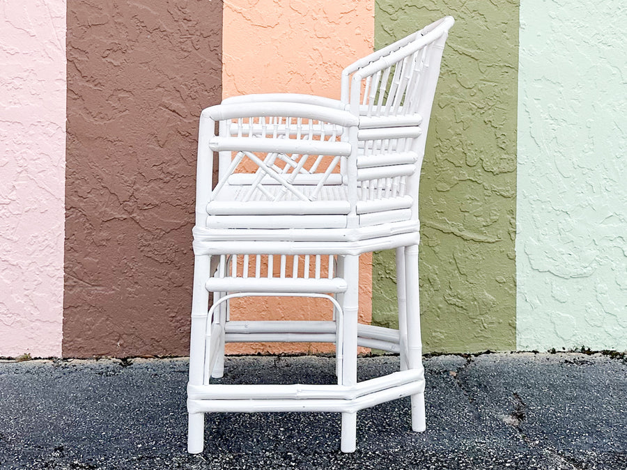 Brighton Style Painted Rattan Chair