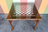 Lattice Rattan Game Table Set
