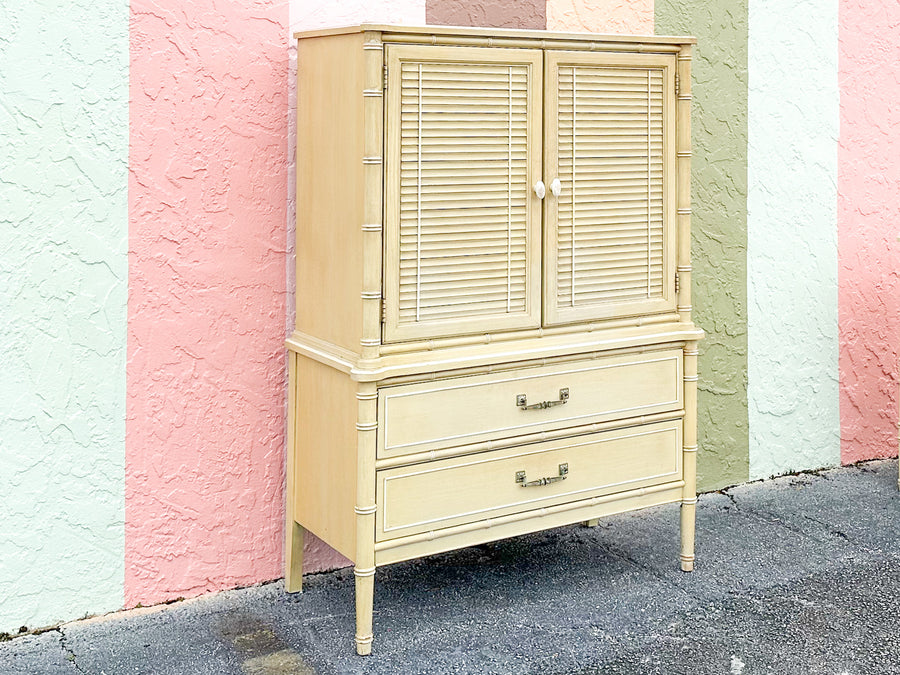 Henry Link Faux Bamboo Armoire