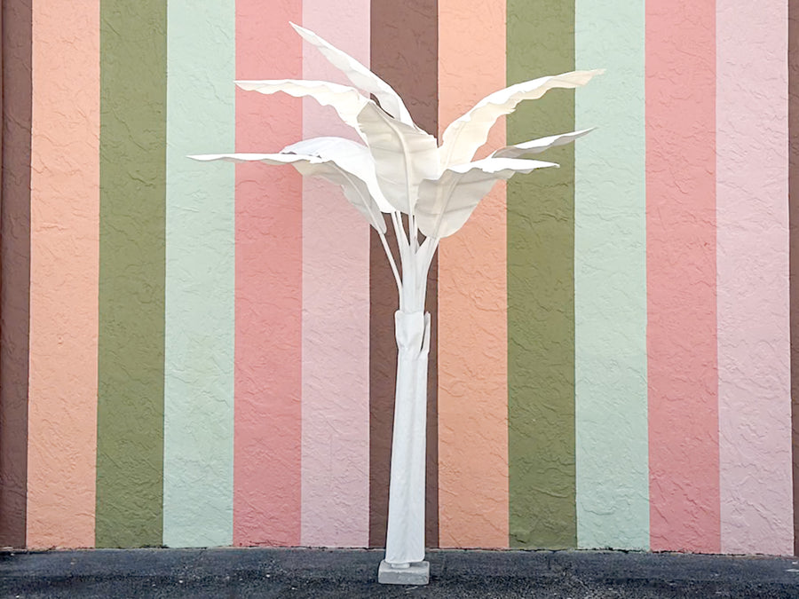 Eight Foot Canvas Palm Tree