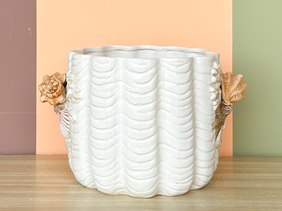 Fitz and Floyd Shell Cachepot