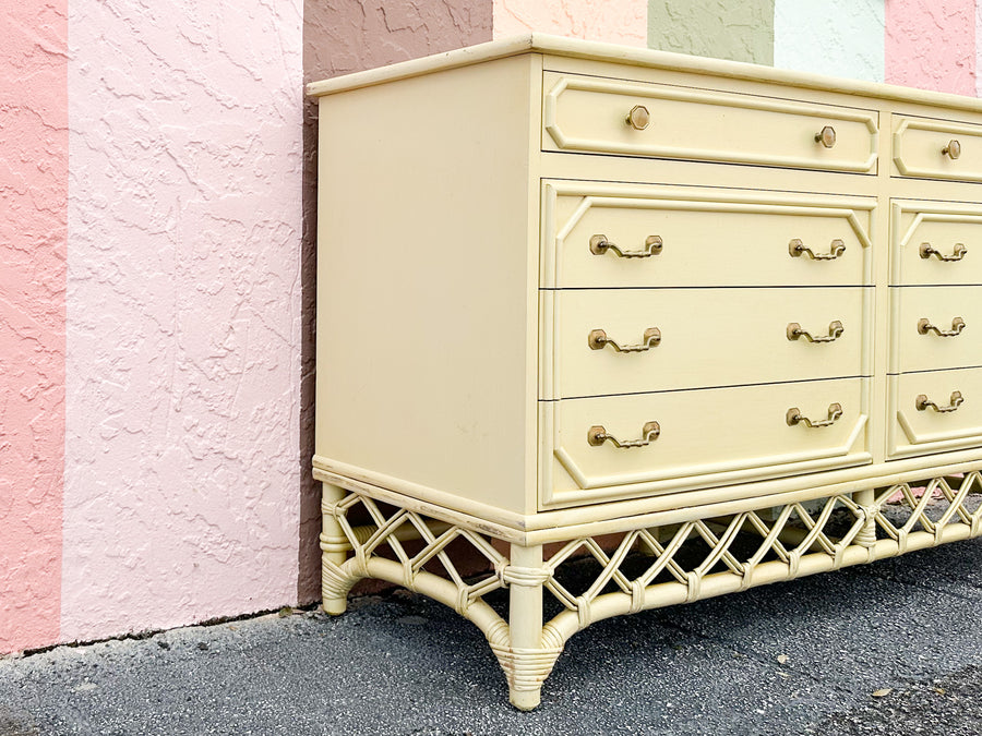 Yellow Ficks Reed Rattan Dresser