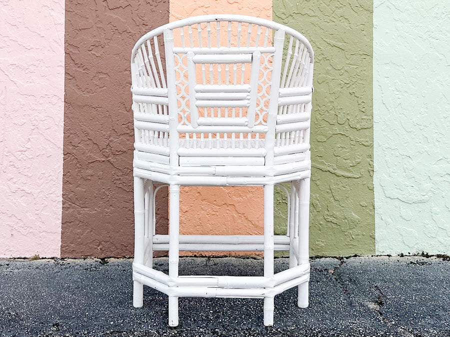 Brighton Style Painted Rattan Chair