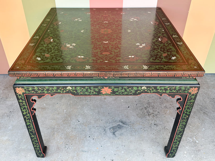 Ming Style Hand Painted Mahjong Table