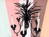 Tole Pineapple and Tassel Chandelier