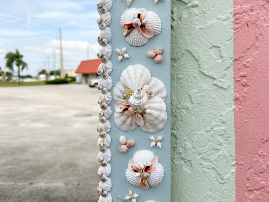Custom Shell Flower Mirror