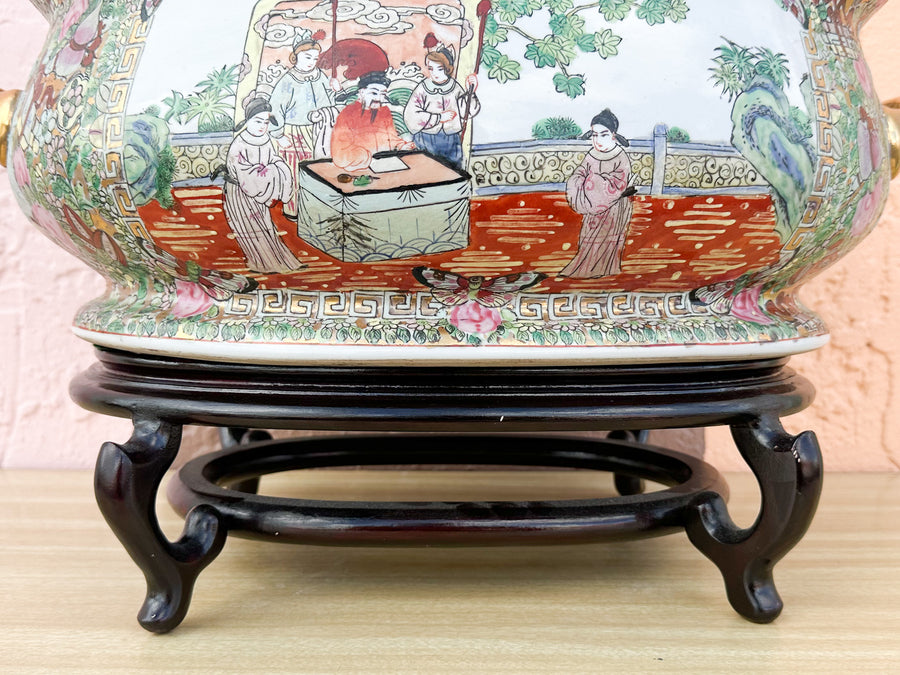 Colorful Chinoiserie Cachepot