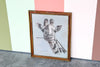 Safari Chic Giraffe Framed Print