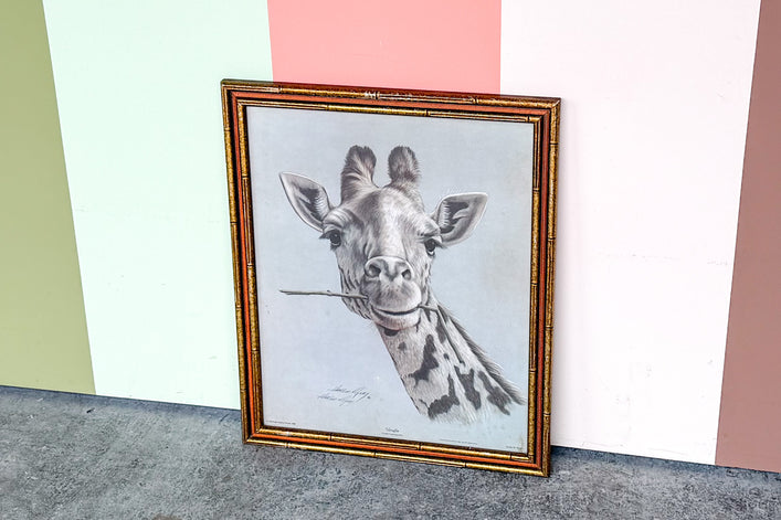 Safari Chic Giraffe Framed Print
