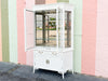 Newly Painted Faux Bamboo Greek Key Century Cabinet
