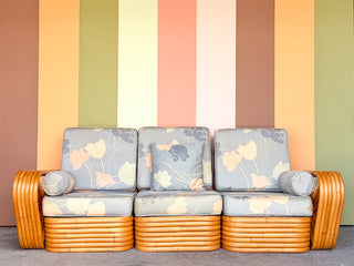 Frankl Style Rattan Pretzel Sofa